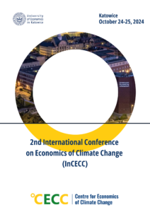 Logo programu drugiej międzynarodowej konferencji ekonomii zmian klimatu